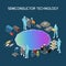 Isometric Semiconductor Technology Composition