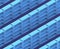 Isometric shelf on blue background, single color workshop tool, 3d rendering