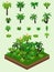 Isometric Simple Plants Set - Generic Prehistoric Forest