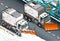 Isometric Snow Plow Truck in Front View