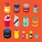 Isometric Sports Nutririon Elements with Supplements, Protein Bottle, Pills, Vitamins, Whey
