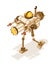 Isometric steampunk robot or fighting machine