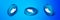Isometric Submarine toy icon isolated on blue background. Blue circle button. Vector