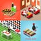 Isometric Sushi Bar Concept