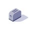 Isometric toaster icon