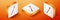 Isometric Toothbrush icon isolated on orange background. Orange square button. Vector