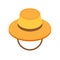 Isometric Tourist Safari Hat Icon