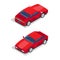 Isometric Transportation. Sport Car. Isometric Car