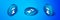Isometric Vape mod device icon isolated on blue background. Vape smoking tool. Vaporizer Device. Blue circle button