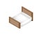 Isometric vector illustration double mattress one king size bed with mattress