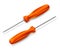 Isometric Vector Screwdrivers With Orange Handles