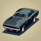 Isometric View Of Dodge Charger