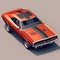 Isometric View Of Dodge Charger