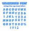 Isometric or Volumetric Vintage Alphabet Font Vector Illustration.