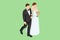 Isometric wedding couple. Marriage and family relations. Wedding ceremony.