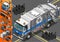 Isometric White Garbage Truck in Front View