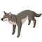 Isometric wolf icon