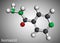 Isoniazid, isonicotinic acid hydrazide, INH molecule. It is antibiotic, used to treat mycobacterial infections, primarily