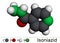 Isoniazid, isonicotinic acid hydrazide, INH molecule. It is antibiotic, used to treat mycobacterial infections, primarily