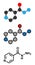 Isoniazid (isonicotinylhydrazine, INH) tuberculosis antibiotic, chemical structure