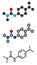 Isoproturon herbicide molecule