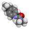 Isoproturon herbicide molecule. 3D rendering. Atoms are represented as spheres with conventional color coding: hydrogen (white),