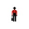 Isotype Style Pictogram Of Farm Worker