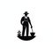 Isotype Style Pictogram Of Gardener