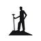 Isotype Style Pictogram Of Miner