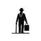 Isotype Style Pictogram Of Miner