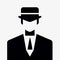 Isotype Style Pictogram Of Security Guard