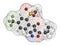 Isoxaflutole herbicide molecule. 3D rendering. Atoms are represented as spheres with conventional color coding: hydrogen white,.