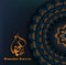 Isra and miraj mubarak arabesque motif design background