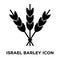 Israel Barley icon vector isolated on white background, logo con