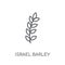 Israel Barley linear icon. Modern outline Israel Barley logo con