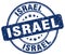 Israel blue grunge round stamp