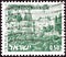 ISRAEL - CIRCA 1971: A stamp printed in Israel from the `Landscapes` issue shows Rosh Pinna town, circa 1971.