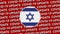 Israel Circle Flag and Covid-19 Update Titles - 3D Illustration