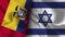 Israel and Ecuador Realistic Flag â€“ Fabric Texture Illustration