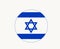 Israel Flag Emblem Symbol Middle East country Icon