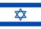 Israel flag vector.Illustration of Israel flag