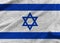 Israel flag wave background,Symbols of Israel , 3D illustration