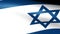 Israel Flag Waving, blue, white and star