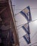 The Israel flags are on the streets of Jerusalem old city.