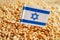 Israel on grain wheat, trade export and economy concept