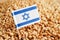 Israel on grain wheat, trade export and economy concept