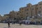 Israel-Jerusalem 12-05-2019 View of the temple square in Jerusalem, with its many visitors, Israeli flags, traditional bui