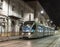 Israel - Jerusalem - Modern new tram testing flight without passengers