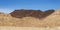 The Israel National Trail Snaking Down Shen Ramon in the Makhtesh Ramon Crater