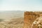 Israel negev desert, crater ramon. Landscape view on famous canyon